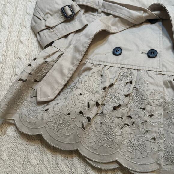 Aquascutum Junior Trench Coat sz 4/5 - Picture 8 of 13